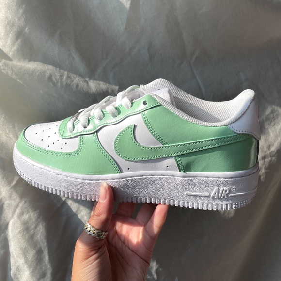 Nike Air Force 1 Spruce Aura Custom - Picture 5 of 12